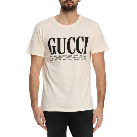 gucci white t shirt price|Gucci t shirt men white.